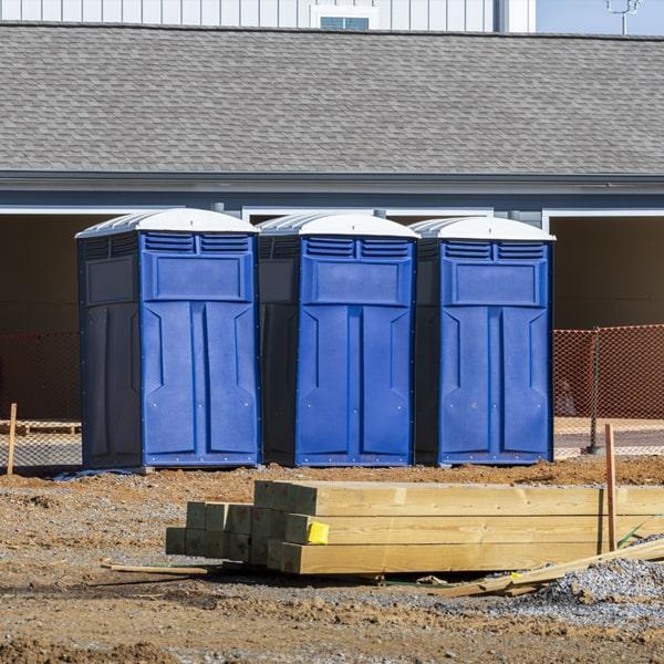 Heavy-duty construction site porta potty in Longview, Washington