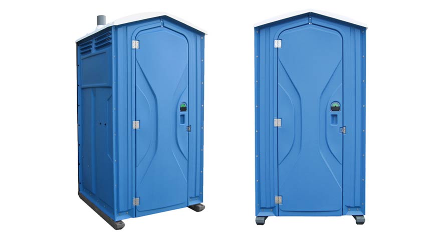 Long-term porta potty units on site in Longview, Washington